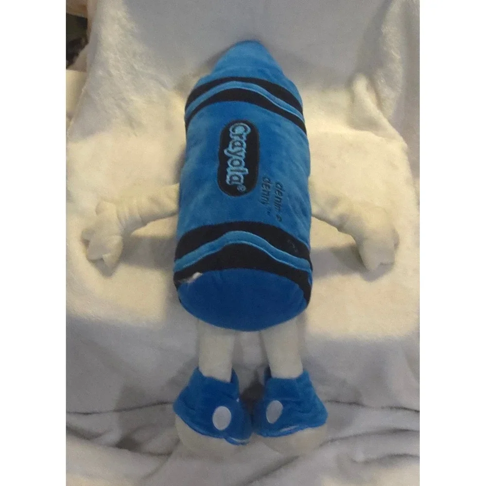Crayola Denim Denny Blue Crayon Plush Stuffed Character Toy 20 Inch